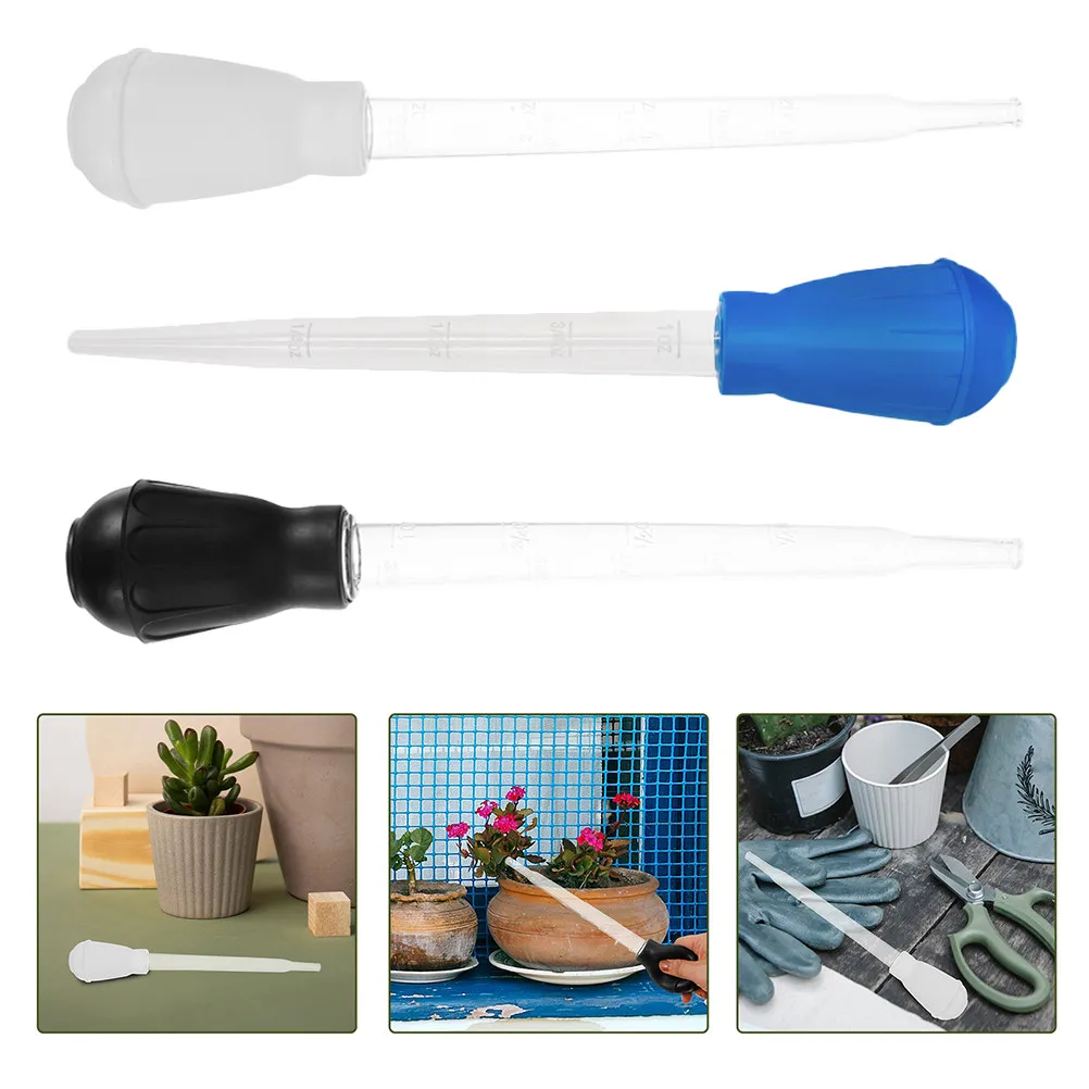 Juego de 3 Absorbentes de Agua de Plástico para Macetas, Herramienta para Eliminar el Agua del Plato, Previene la Podridad de Raíces, Drenaje Rápido, Suministros de Jardinería