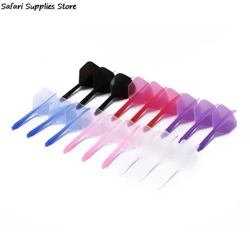 3PCS/Lot Professional Durable Anti-fall 75mm Plastic Darts Flights 6 Colors Dart Flights 2BA Screw Soft In-one Dart Flight image 3
