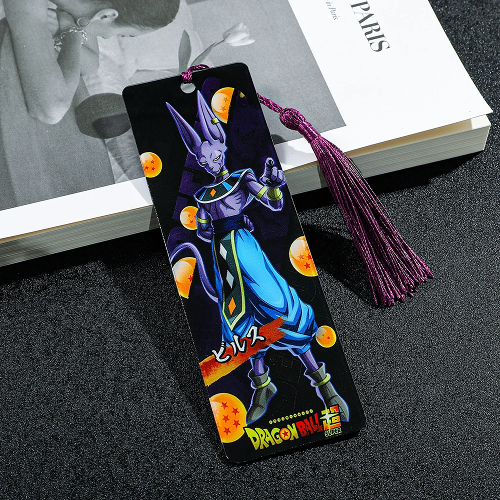 1 Uds. Marcapáginas de villano clásico de Dragon Ball de Anime colección de Fans de dibujos animados, marcapáginas de borlas para amantes de los libros marcas de lectura para hombres