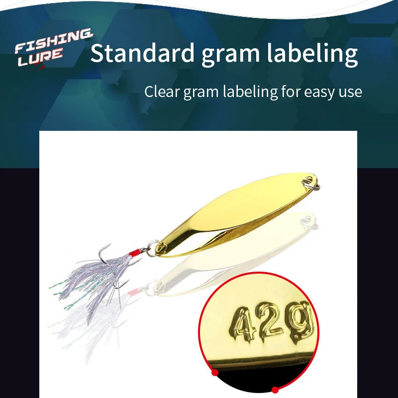 7g 10g 14g 21g 28g Metal Spinner Spoon Trout Fishing Lure Hard Bait Paillette Artificial Bait Small Hard Sequins Spinner Lures