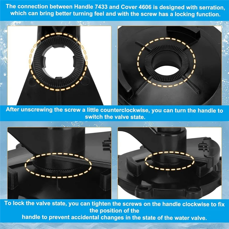 BNVN-4720 Diverter Valve Kit Replacement For Zodiac Jandy Neverlube 2 & 3 Port Valves, Gray Valves 2 & 3 Port, 90° Valves