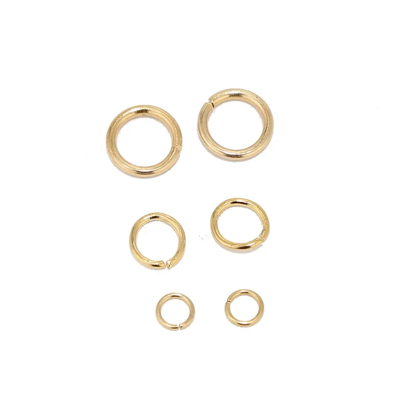 100pcs/Bag Stainless Steel IP Gold Jump Ring for DIY Making Jewelry Connector Accessoires Findings Waterproof