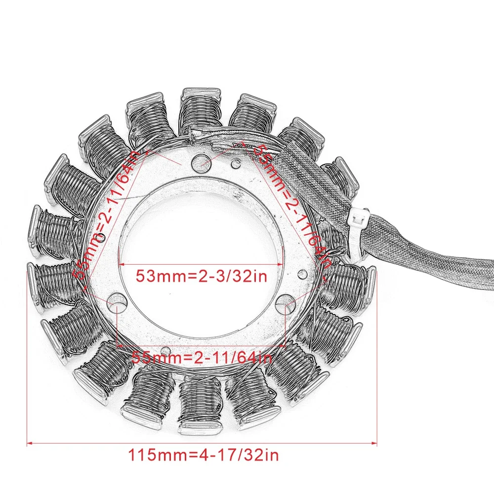 Stator Coil For Suzuki VS1400 Boulevard S83 2005 - 2009 / VS 1400 Intruder 1400 1987 - 2004 / 32101-38B02-000