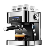 Italian coffee machine, household small semi-automatic high-pressure steam milk foam, office 20bar