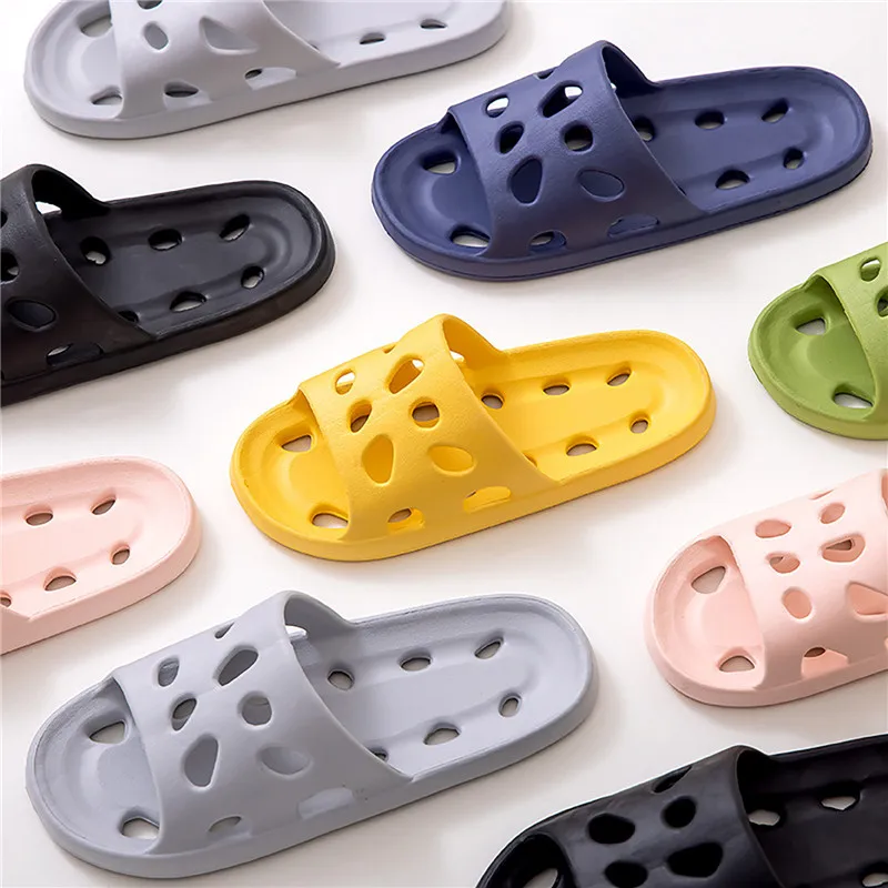 Badezimmer Haus Käse Hausschuhe Leichte Wasser Undichte Strand Flip Flop Rutschfeste Pool Schwimmen Aqua Schuhe – Detail 12