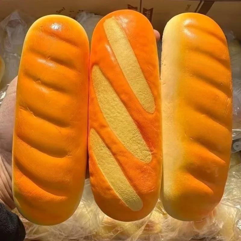 Squishy Bread Squeeze Toy Slow Rebound Sticky Stress Relief Fidget Toy Soft Food Creative Simulation Bread Anti-anxiety Toys