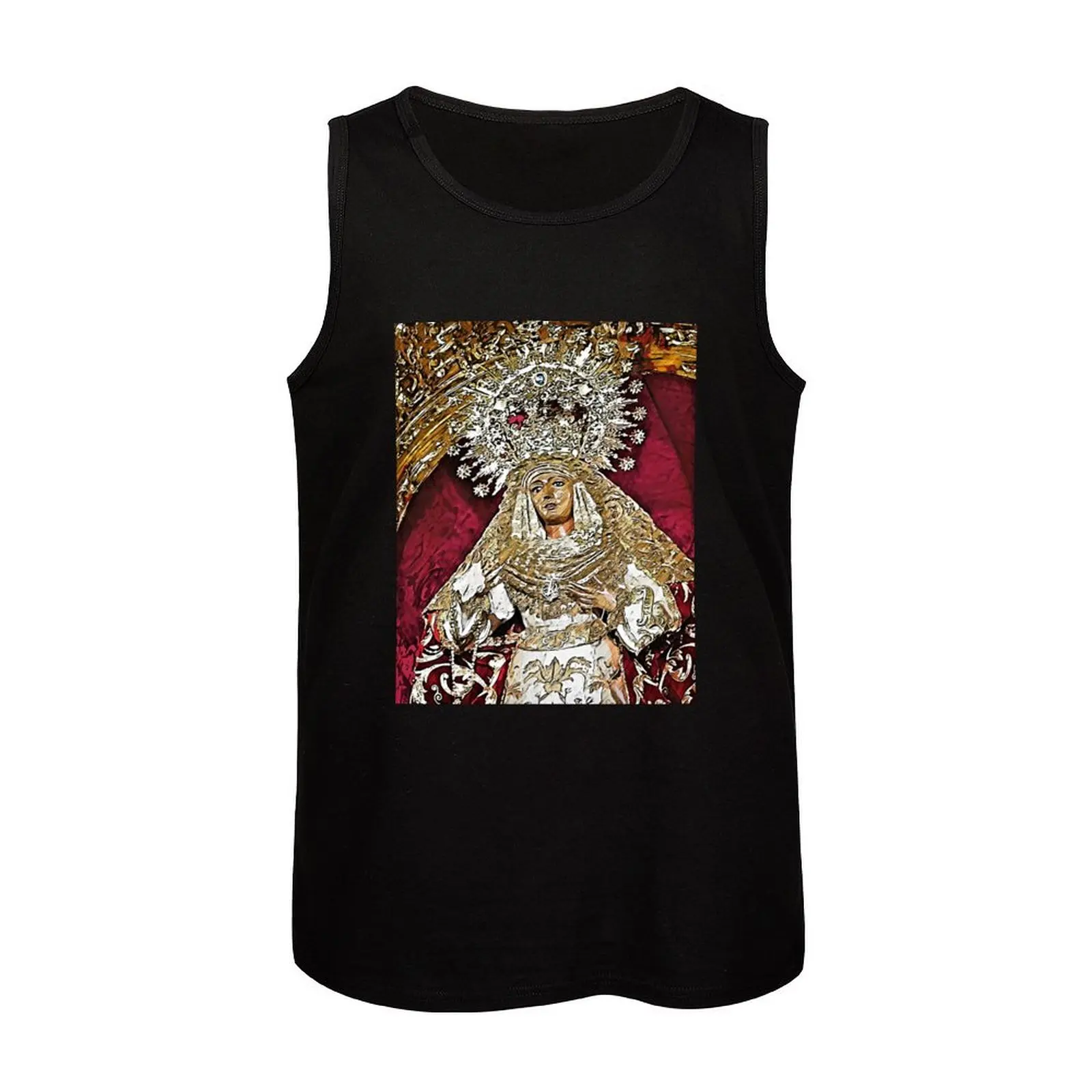 Seville, Esperanza de Triana Tank Top Heavy Duty Tank Top Work Outdoor Sleeveless Shirt - view 4