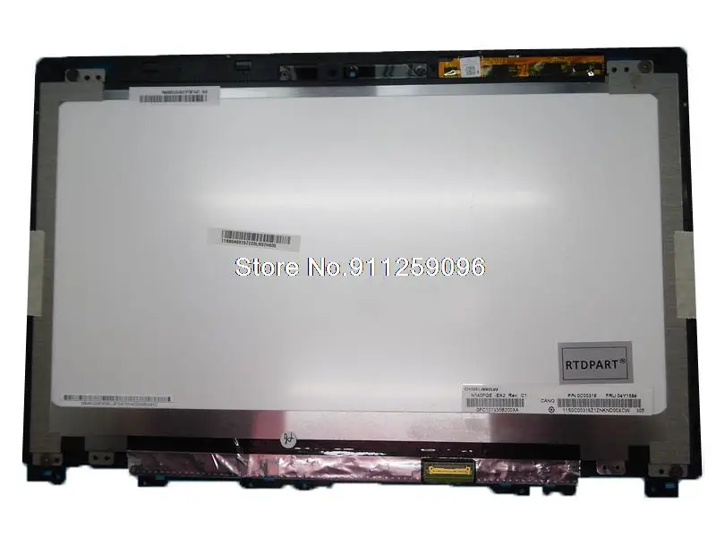 Laptop Touch Screen+LCD Display assembly For Lenovo U430T U430 Touch 90400157 N140FGE-EA2 3PLZ9LAVLV20 Silver New  