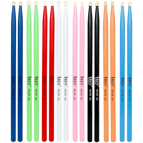 IRIN 5A Drumstick Maple Drum Sticks DS-09 Multicolor Drum Mallets Professional Percussion Musical Instrument Accessories Parts