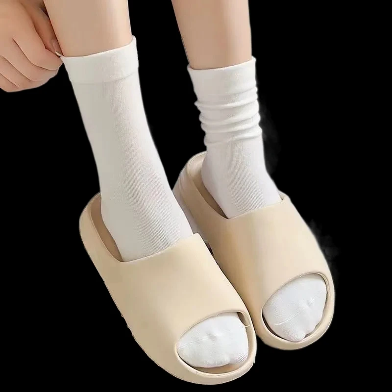 5 أزواج من الجوارب النسائية الصلبة متعددة الاستخدامات وصديقة للبشرة وبسيطة بعد الولادة #4