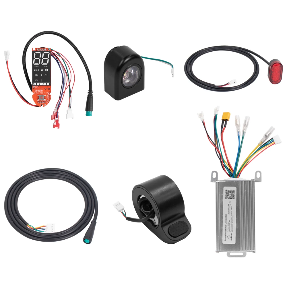 Tablero controlador de 36V y 350W para patinete eléctrico Xiaomi M365/Pro, acelerador, luz trasera, palanca de freno, piezas de patinete