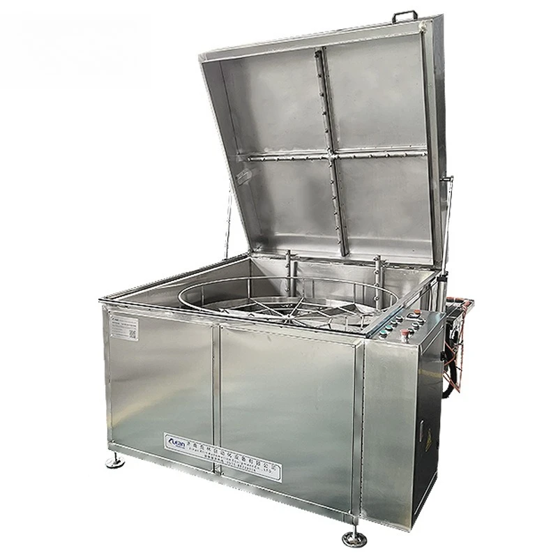 Automatic lid opening rotary spray cleaning machine, auto parts mold