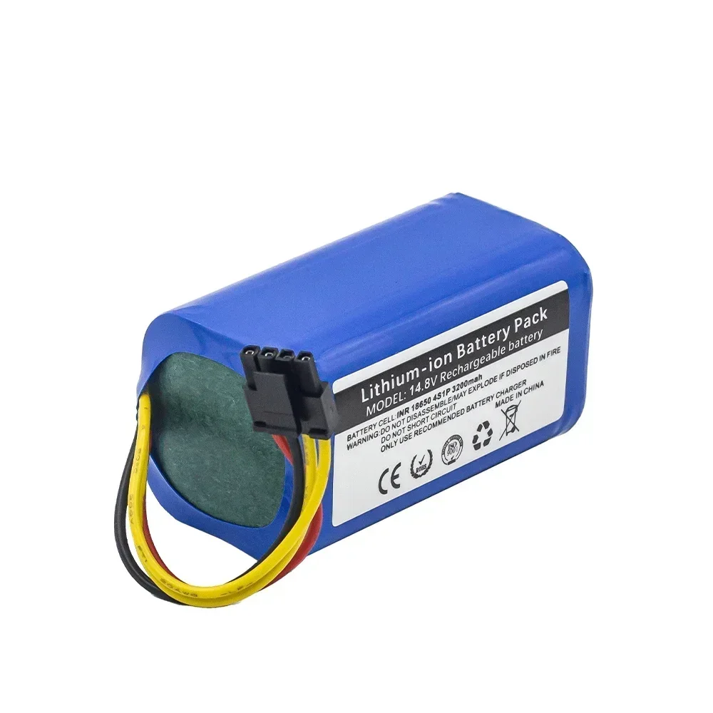 Cecotec-掃除機ロボット用リチウムイオン電池,14.4v,2600mah,3200mah,18650 mah,1290, 1390, 1490, 1590,