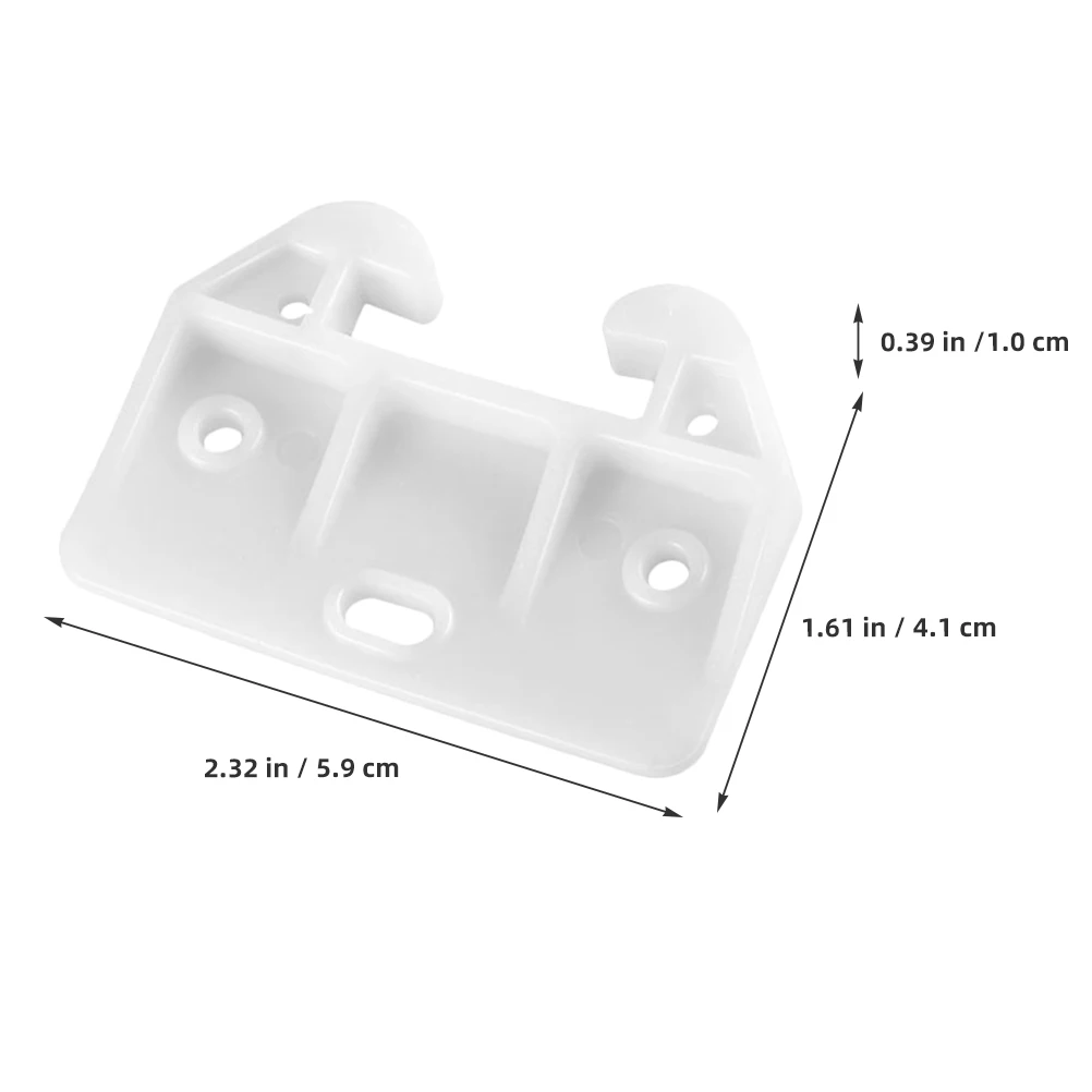 

6pcs Guides Plastic Drawer Slides Durable Track For Dresser Replacement Center Mount Cabinet Wardrobe Glides Drawer Guide