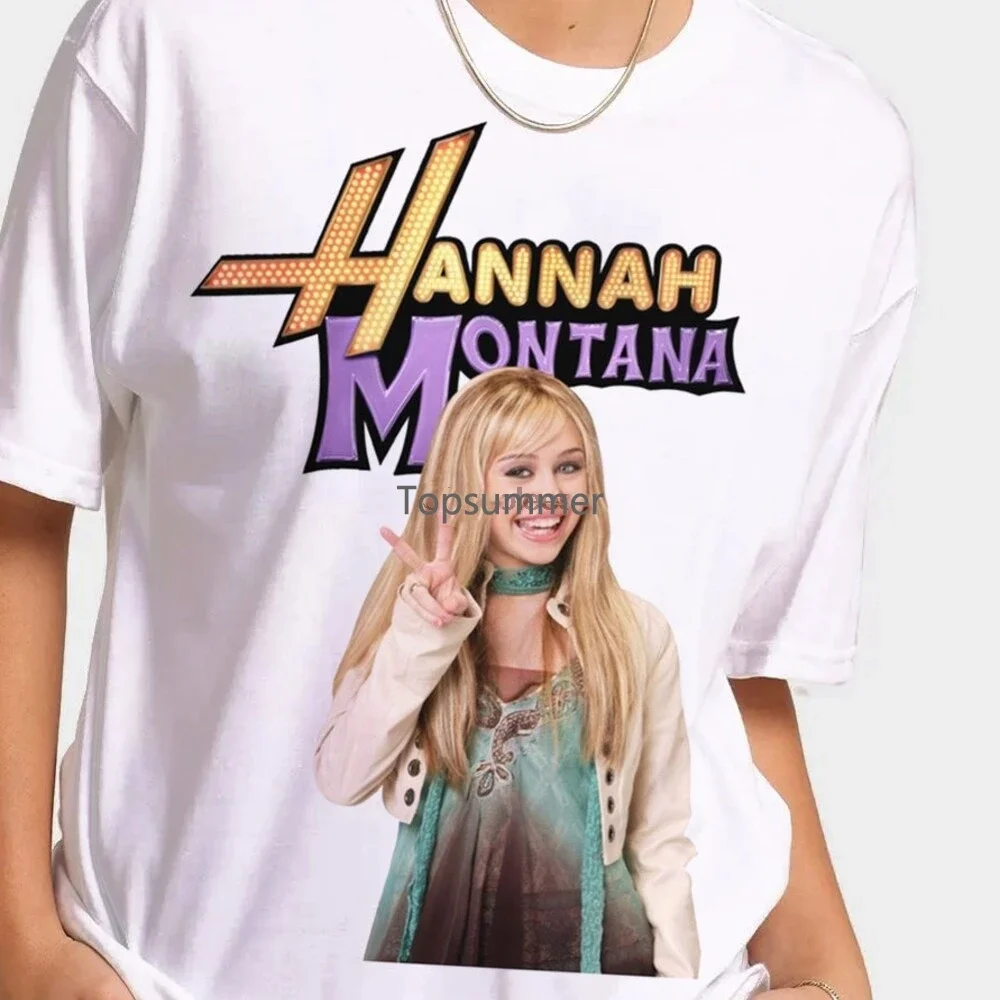 

Miley Cyrus Hannah Montana Fan Shirt Hannah Montana Shirt Miley Cyrus Printed Graphic Tee Movies Rap Hip-Hop T-Shirt