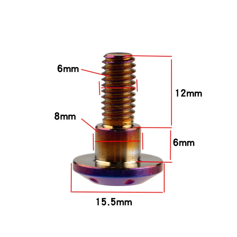 1 Piece Motorcycle Fender Windshield Ornament Screws M6 Universal Motorcycle Fender Screws