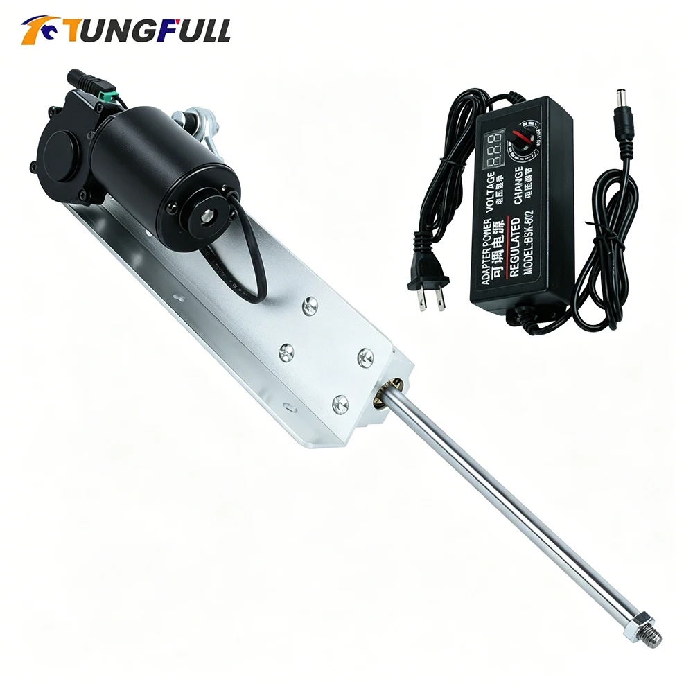 

TUNGFULL Reciprocating Telescopic Linear Actuator for DIY with Suction Cup Bracket Big Adjustable Stroke 3-12cm / 2-8cm