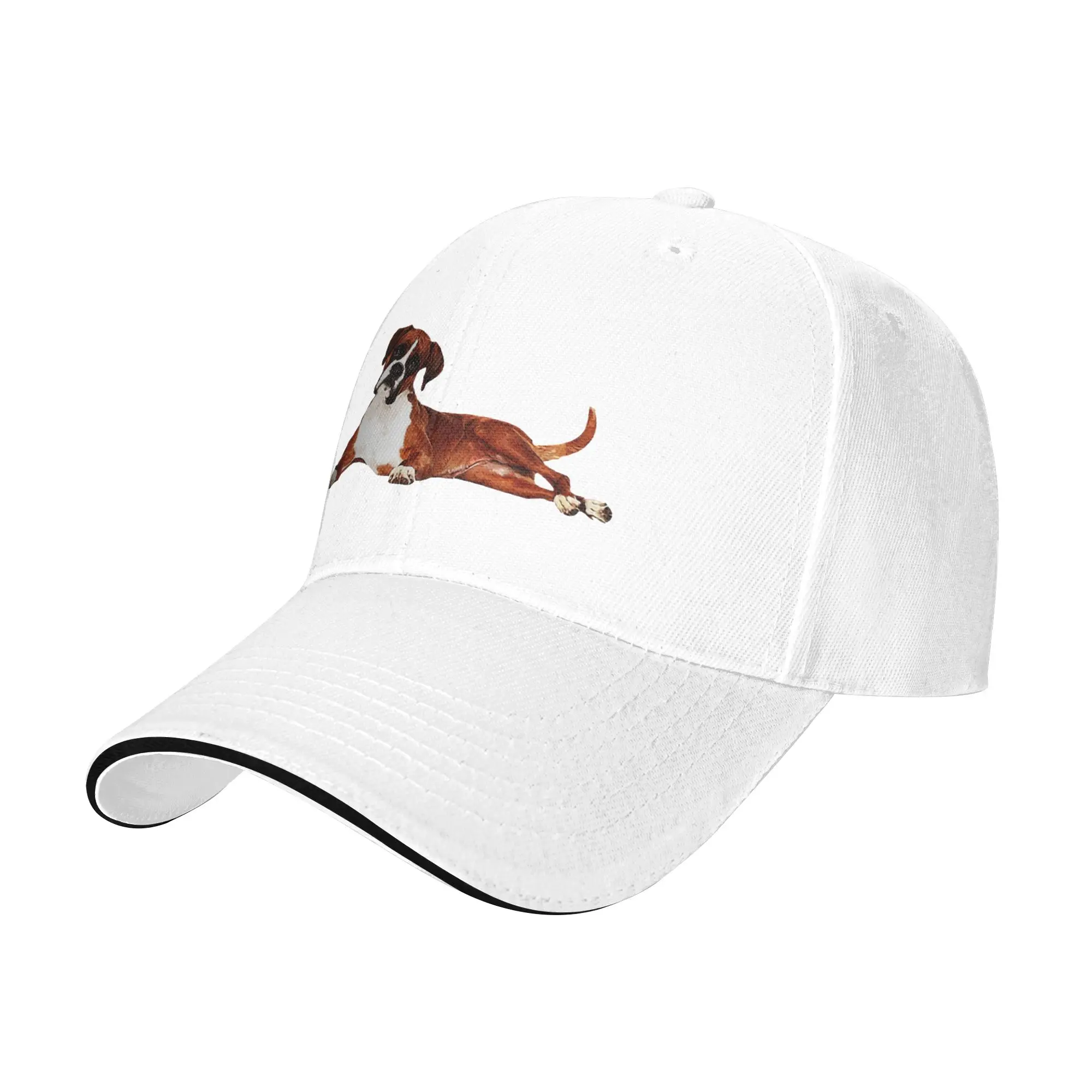 Adorable Boxer Dog Cap Casual Baseball Caps Adjustable Hat Hip Hop Summer Unisex Baseball Hats Customizable Polychromatic