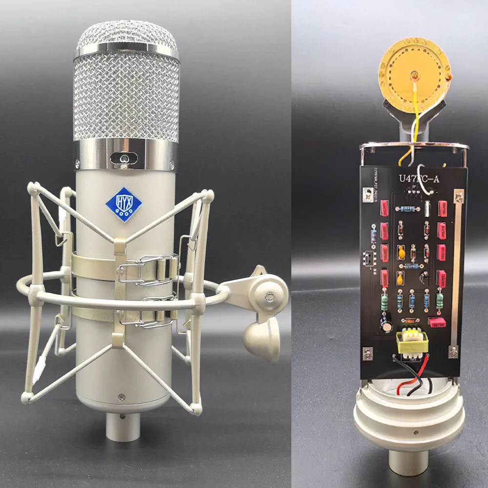 

Профессиональный конденсаторный микрофон DIYU47, комплект микрофонов с большой диафрагмой 34 мм