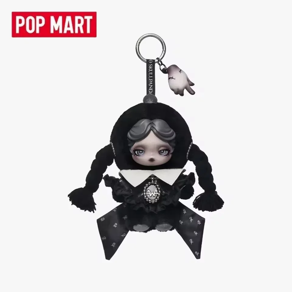 البوب مارت SKULLPANDA x MGM الأربعاء أنيمي الشكل أفخم دمية قلادة صندوق أعمى اللعب مفاجأة صندوق غامض الدمى