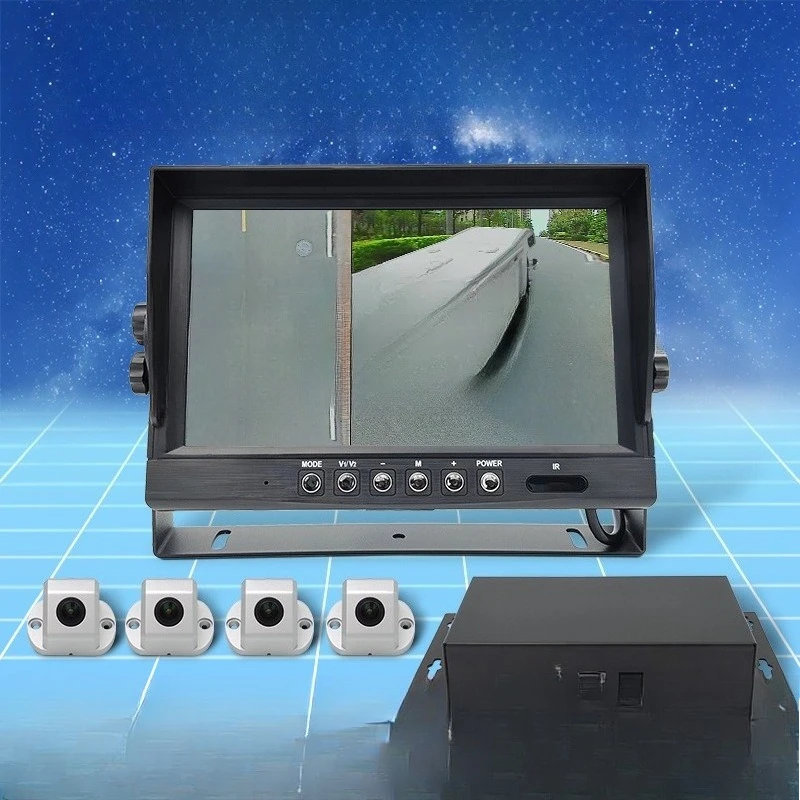 

Self-propelled trailer RV 360-degree panoramic image driving recorder
