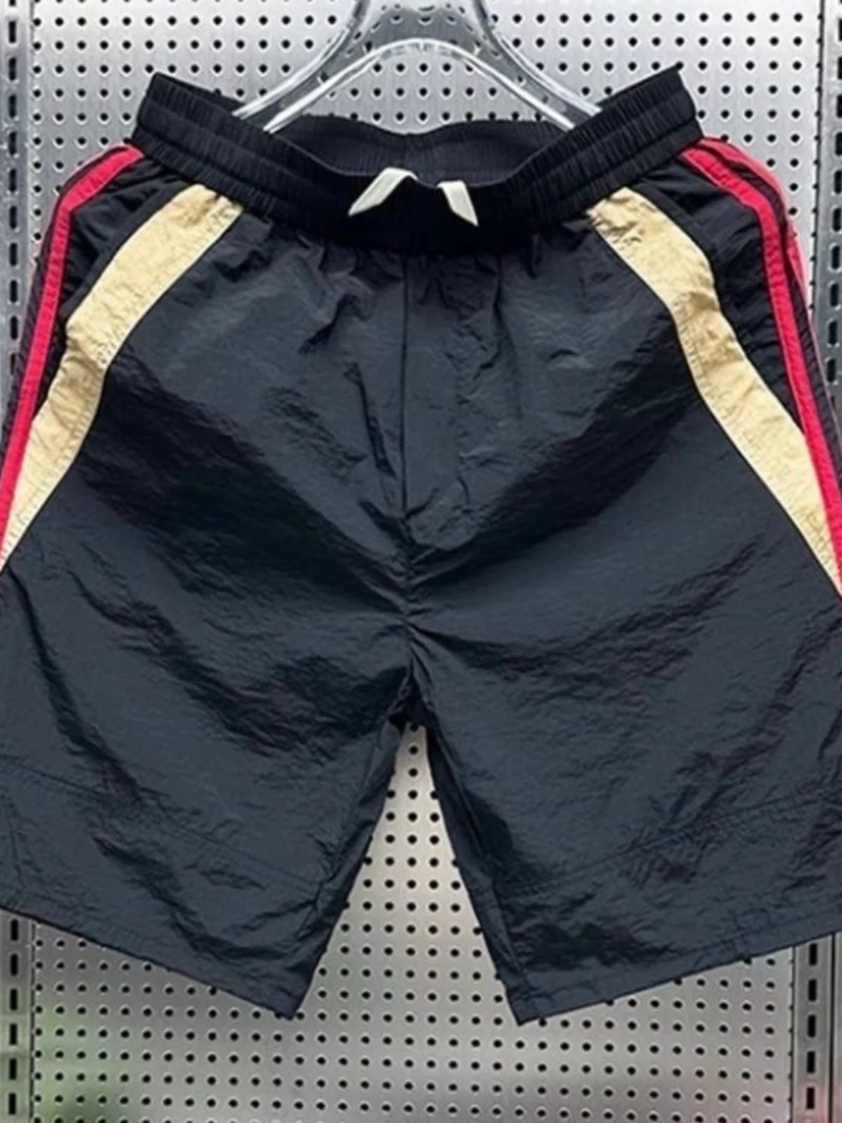 

Men's Summer Qui Dry Breathable orts Casual Beach Pants Five-Quarter Length Straight Leg Fit Youth Faion Active Wear