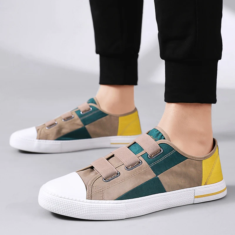 New Classic Canvas Skateboard Shoes for Men Spring Summer Breathable Sport Shoes Espadrilles Non-slip Low up Vulcanized Sneakers