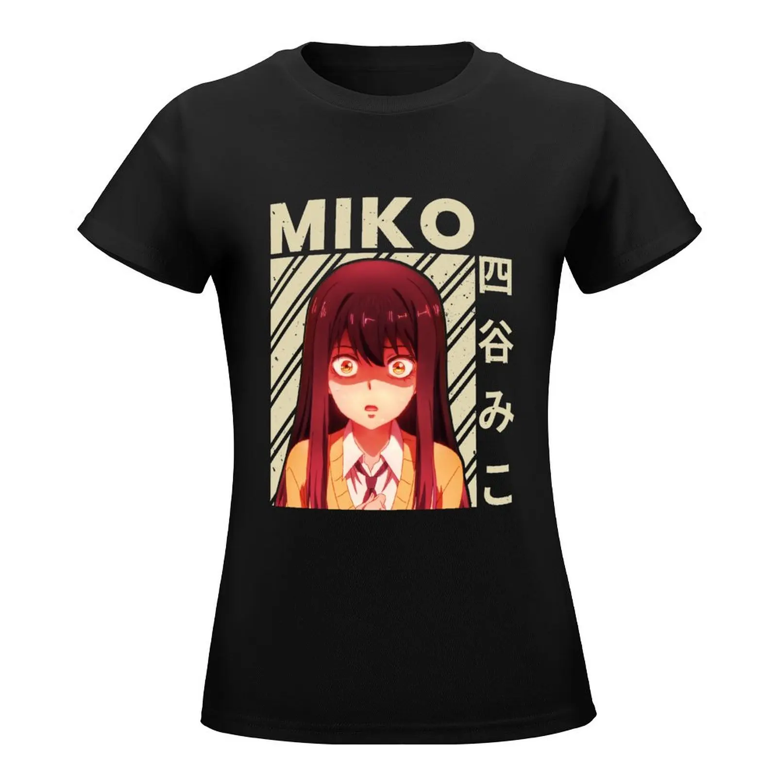 Mieruko chan-miko yotsuya Vintage T-Shirt summer tops plus size tops t shirt dress Women