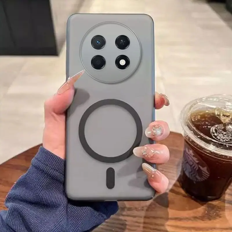 Funda para Huawei Nova 15 Max, nueva, efecto niebla helada, magnética, semitransparente, de PC, para Huawei Enjoy 90 Pro Max, tipo bumper.