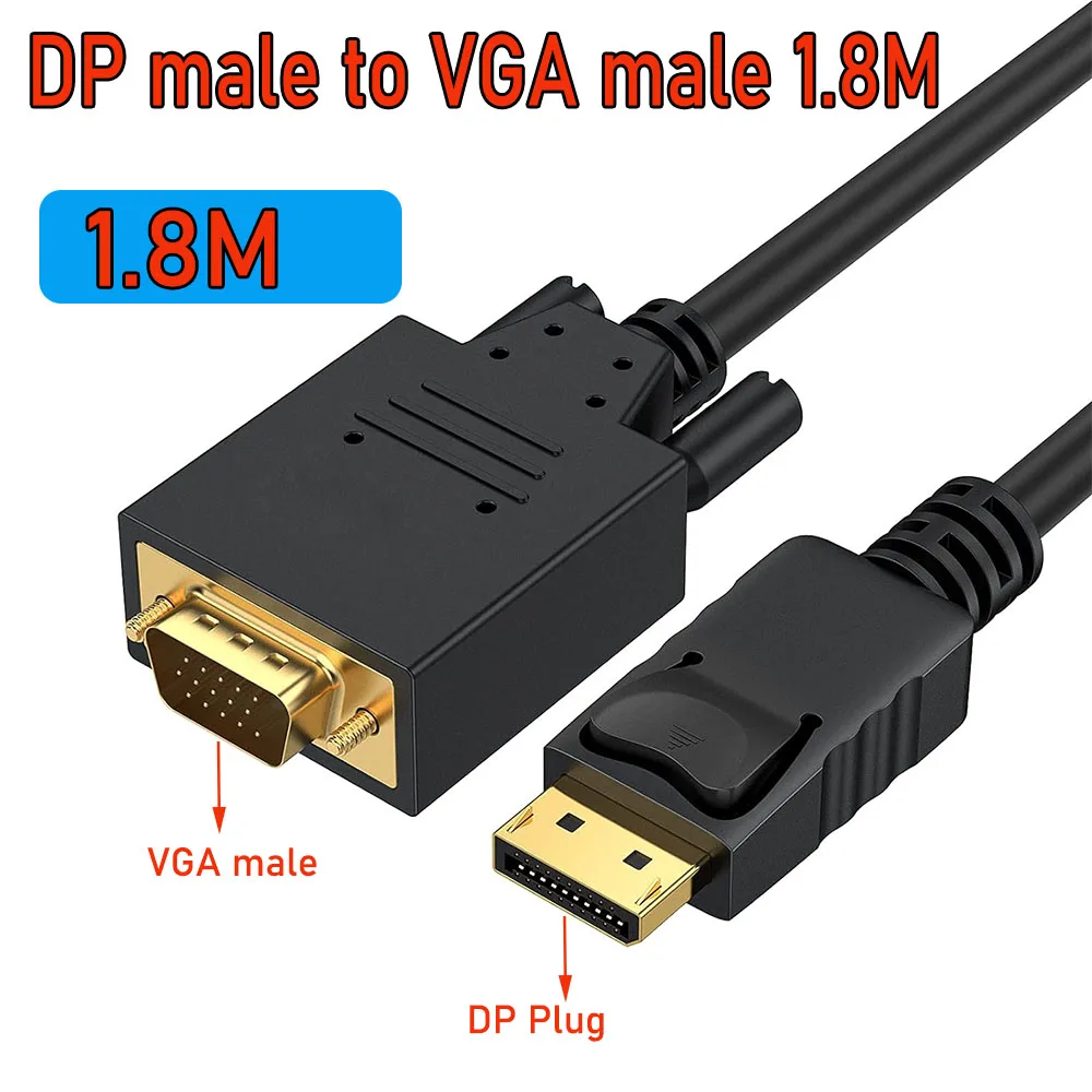 DisplayPort naar VGA kabel - - Ruim assortiment