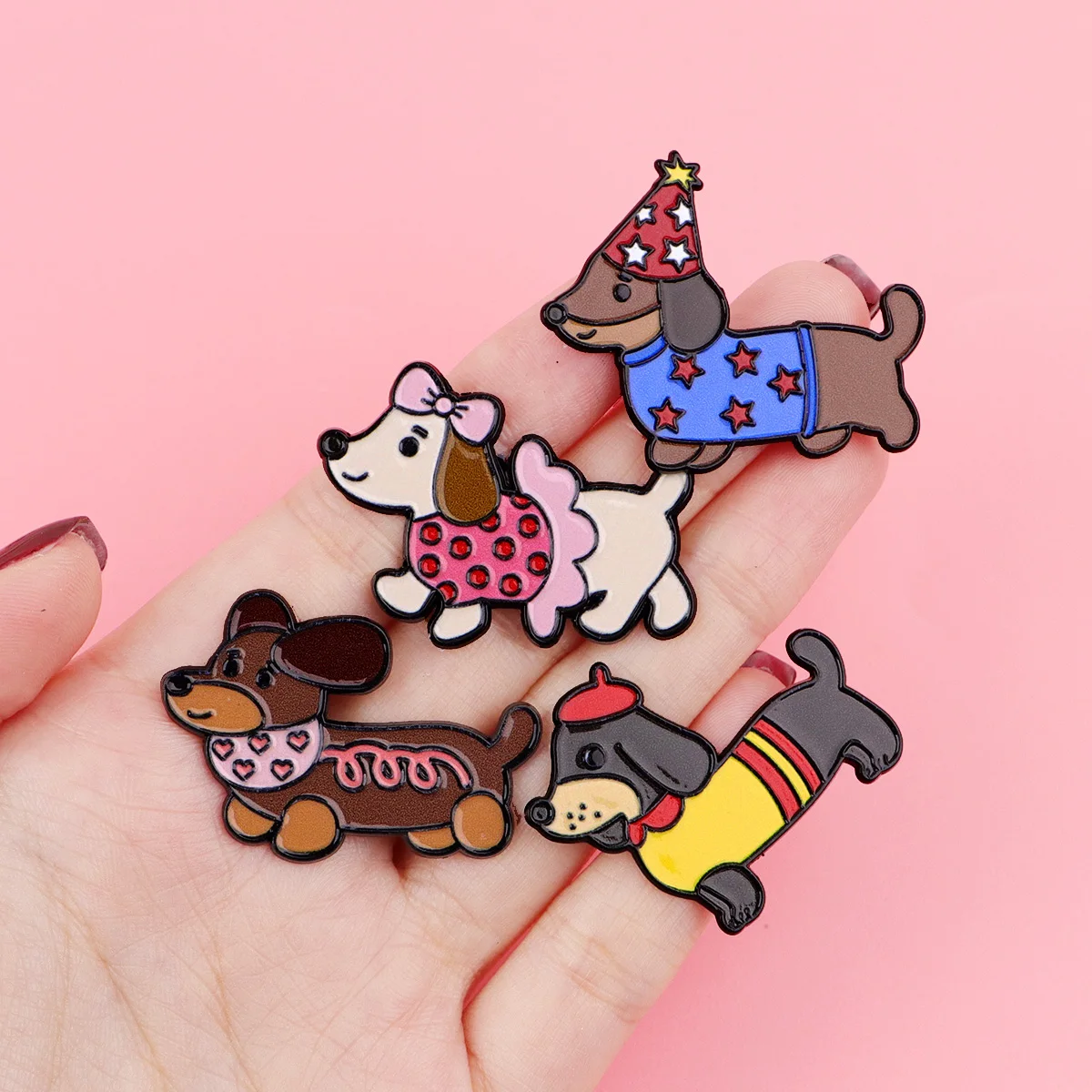 

Ювелирные булавки с колбасой и собакой для рюкзаков, эмалированные булавки и броши с лацканами для женщин и мужчин, значок для сумок, друг для подарков