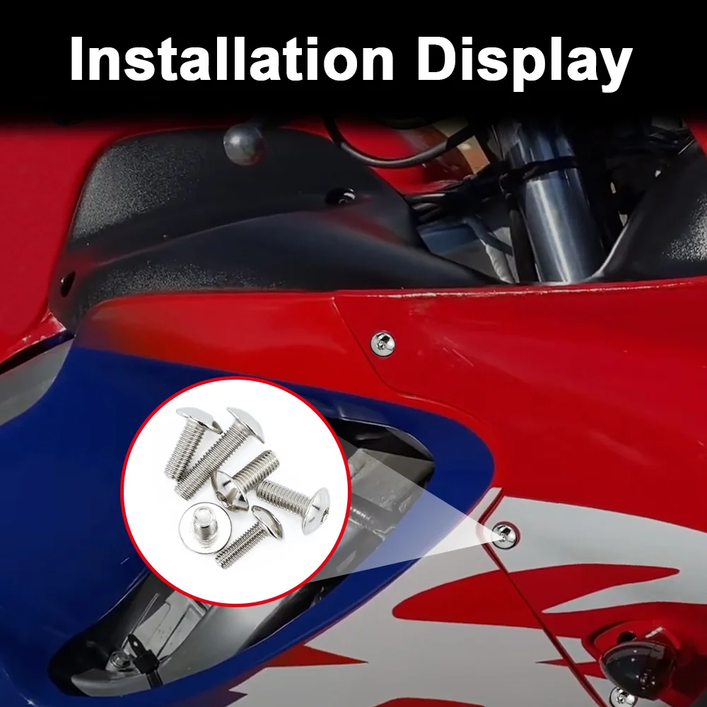 For Honda CBR600RR F4 1999-2000 CBR600RR F4i 2001-2007 Motorcycle Complete Full Fairing Bolts Kit Fairing CIips Shoulder Washers