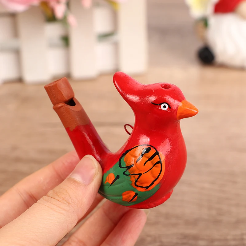 Coloured Drawing Water Bird Musical Toy Whistle for Kid Children Toy Musical Instrument Bathtime Early Learning Educational