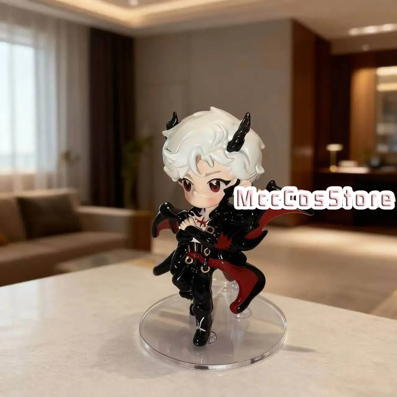 10Cm Love And Deepspace Dragon Sylus Q-Version Figurine Anime Desktop Ornament Room Decor Little Statue Acg Girl Birthday Gift X view 2