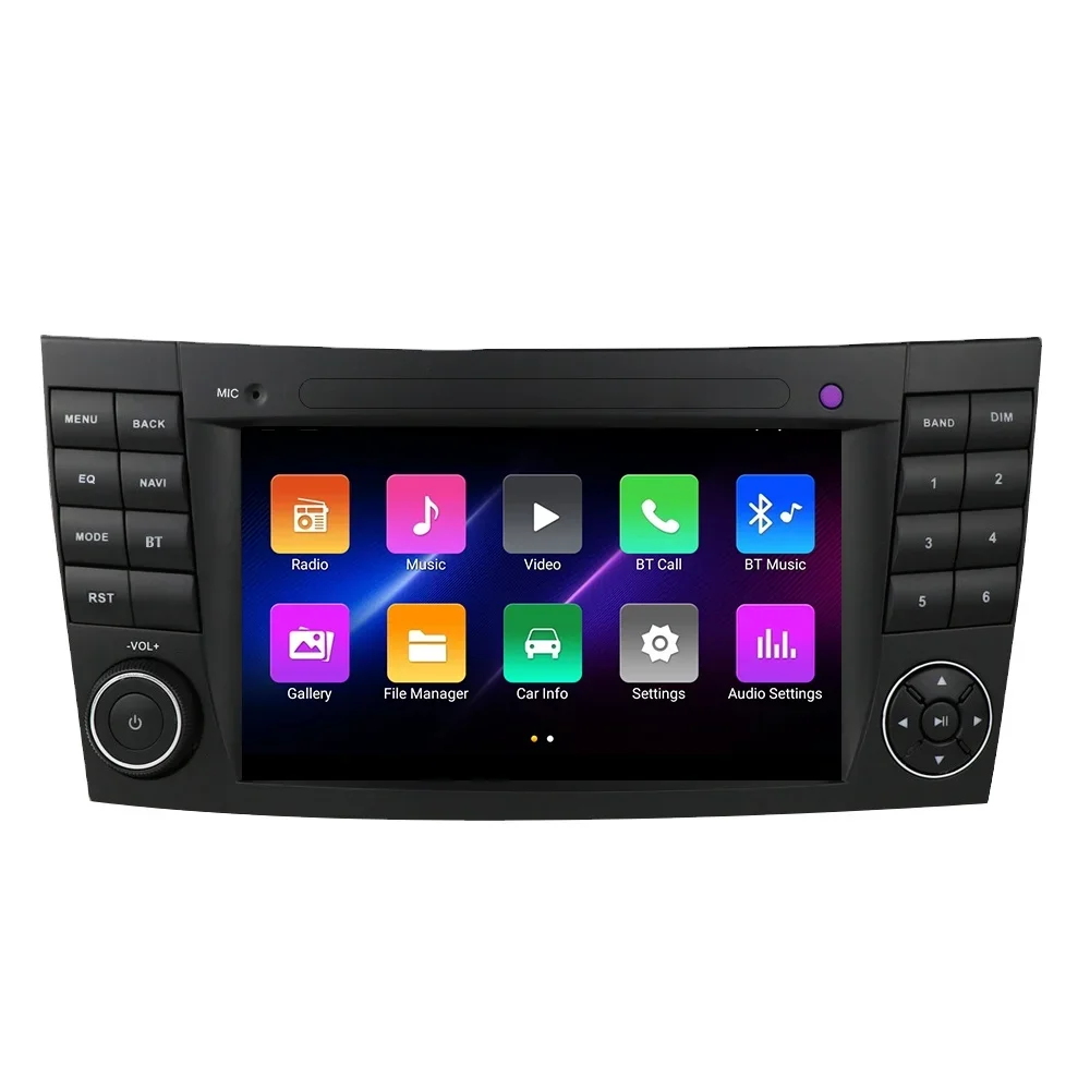 

Lelv 7 "Мультимедийное центральное радио, авто GPS-навигатель, DVD-спилер, подходит для Mercedes Benz E Klasse W211 W219 Cls350