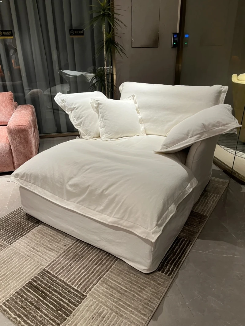 الشمال كسول صف مستقيم أريكة شقة شقة صغيرة قابلة للفك بالكامل والغسيل وابي ساندي الرياح محظية كرسي B & B #2