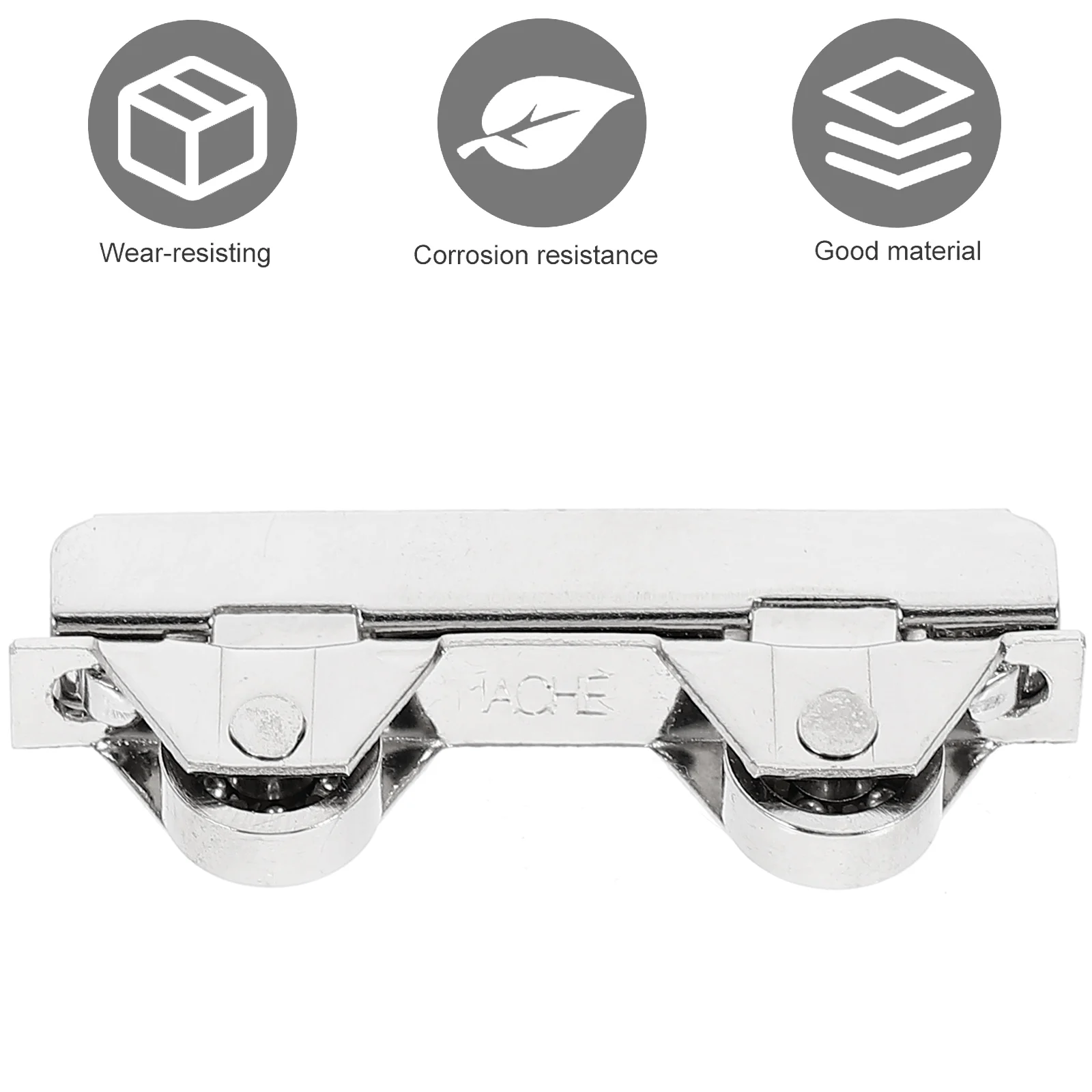 10 Pcs Glass Sliding Door Pulley Stainless Steel Roller Strong Load Bearing Easy Install Anti Rust 6cm Thick Showcase Window Low