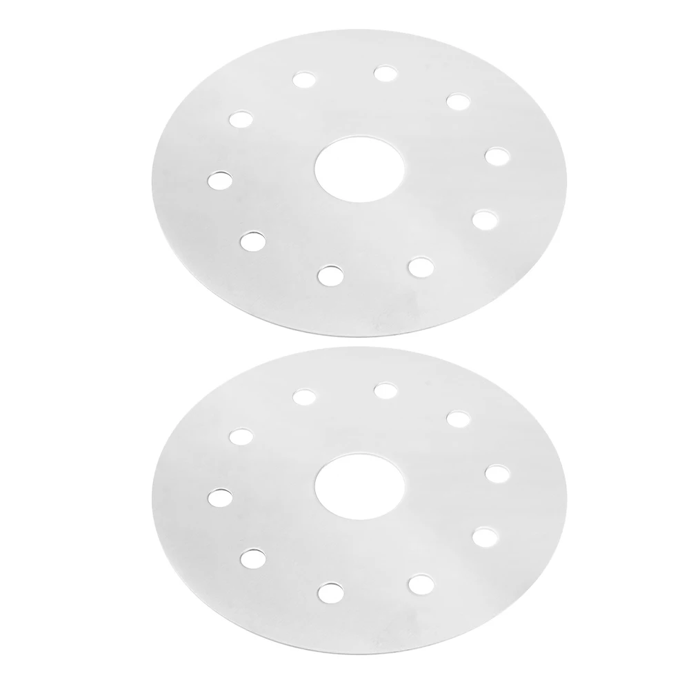 

2pcs Heat Conduction Plate Stainless Steel Kitchen Cookware Gas Stovetop Diffuser Even Heat Distribution Use Silver