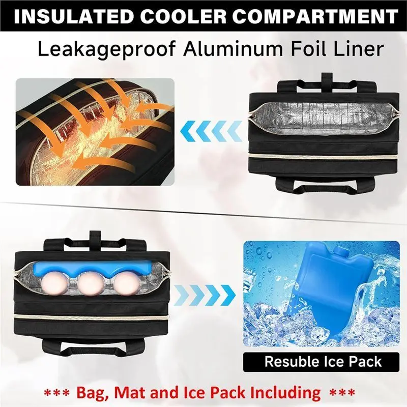 AB42-Wearable For Momcozy/Medela/Elvie/Willow Compatible Breast Pump Storage Bag- Breastmilk Cooler Travel Carry Case