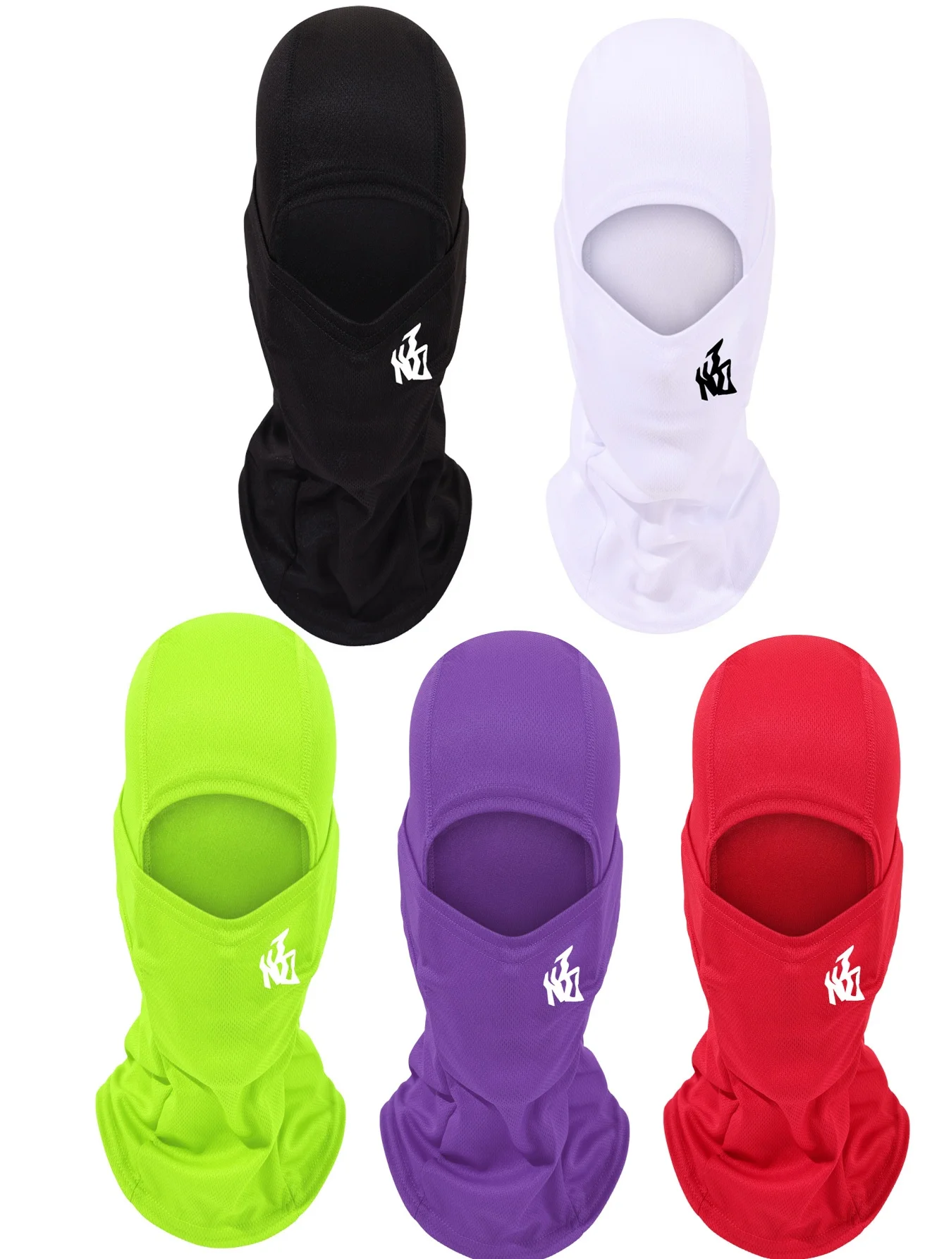 AliExpress NONE 1/2/5PC full face facial mask, dust-proof wind screen, breathable and elastic adhesive, commuting and cycling