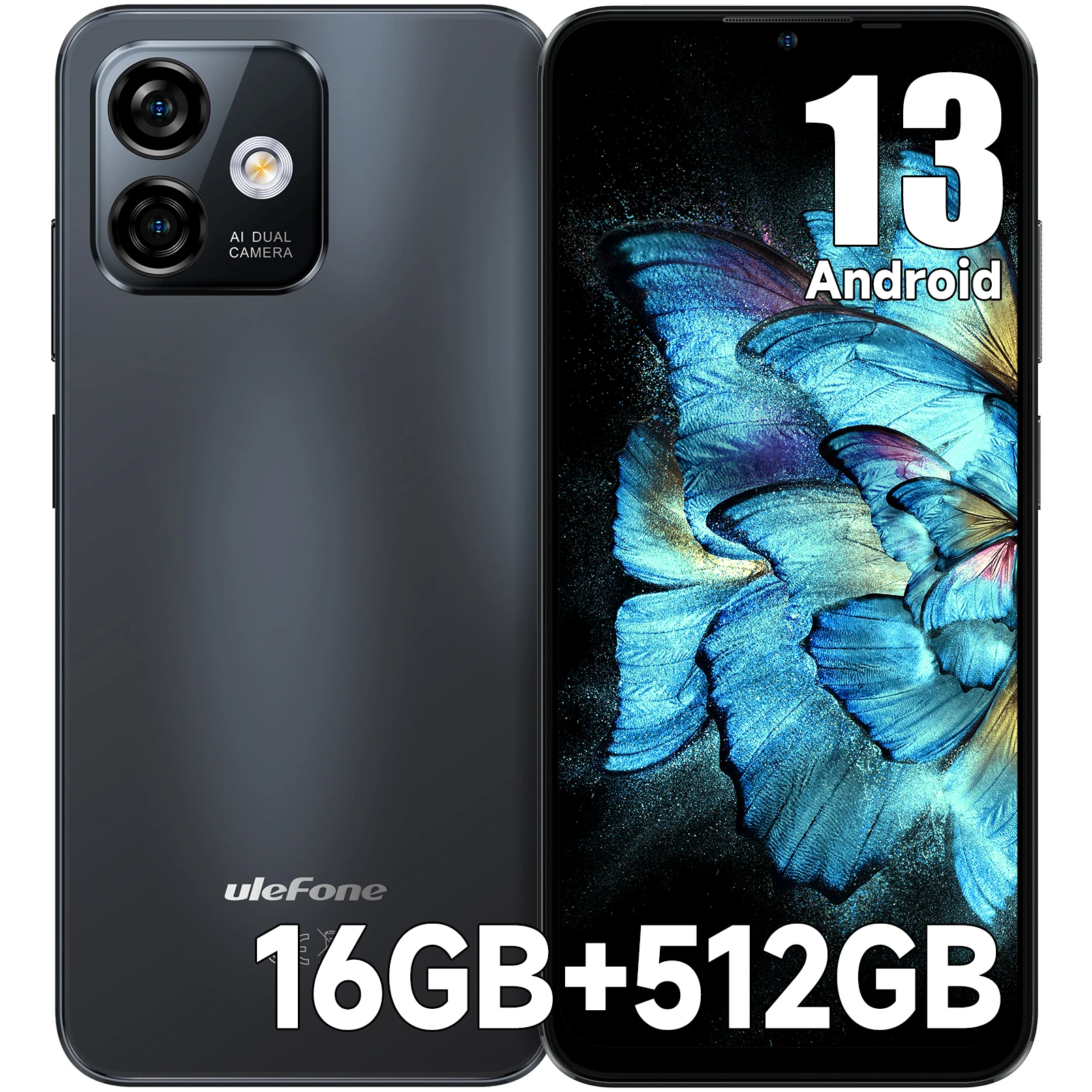 Ulefone Note 16 Pro Smartphone Up to 16GB RAM 512GB ROM Android 13
