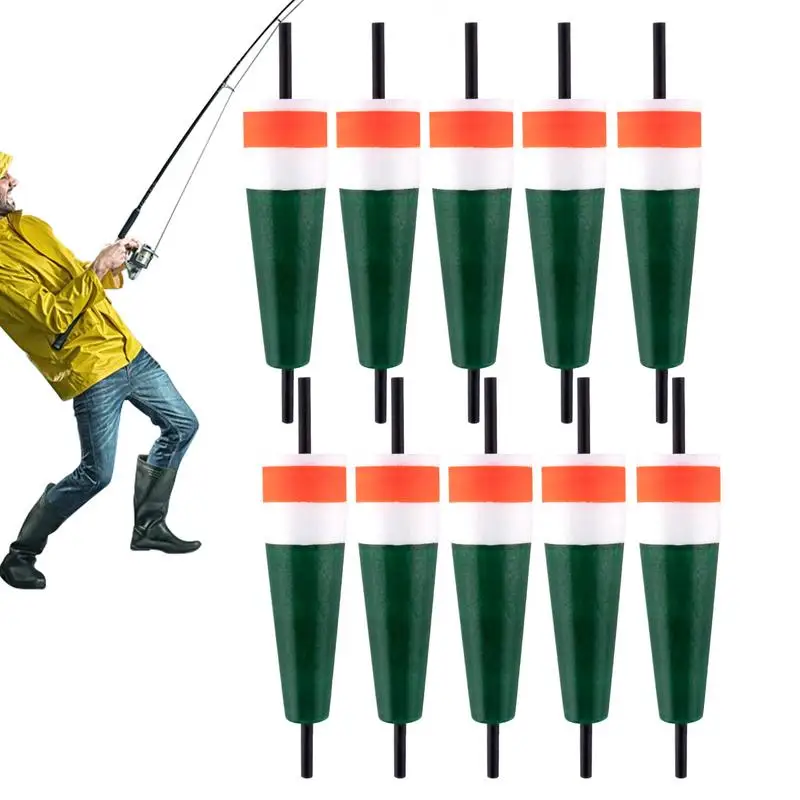 

Floats For Fishing 10 Pieces Fish Floats Weighted Foam Fishing Cork For Crappie Bass Catfish Bluegill Freshwater Tackle