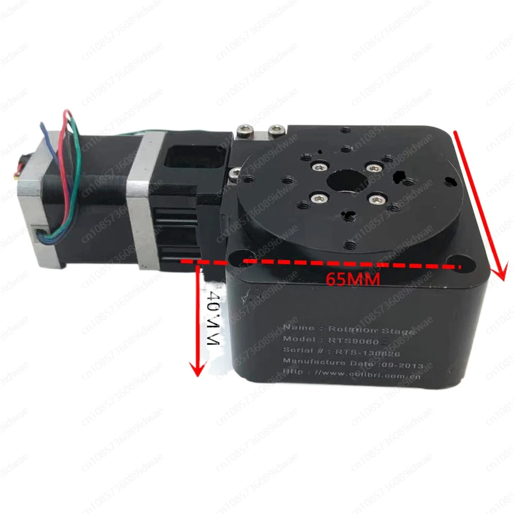 Electric Rotating Table 360°   High-precision R-axis CNC Indexing Plate 42 Stepper Motor 100mm