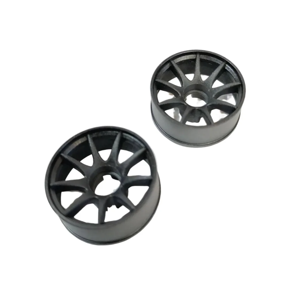 DXR 1/28 Kyosho MINIZ RWD Machine Cutted Light Black Wheel White 2Pcs XRM002-W XRM002-N