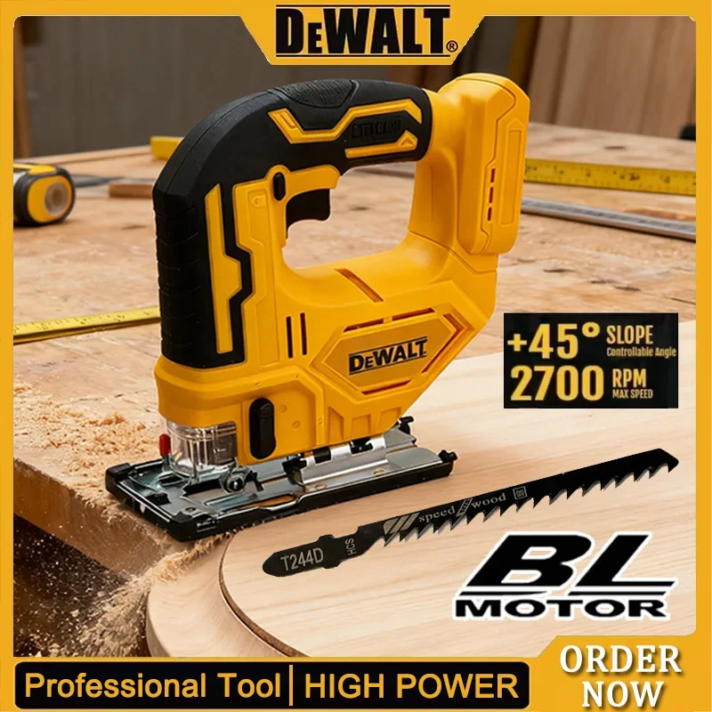 New Dewalt 2700RPM Brushless Curve Saw 20V Cordless Electric Jig Saw Portable Multifunction Adjustable Woodworking Power Tool