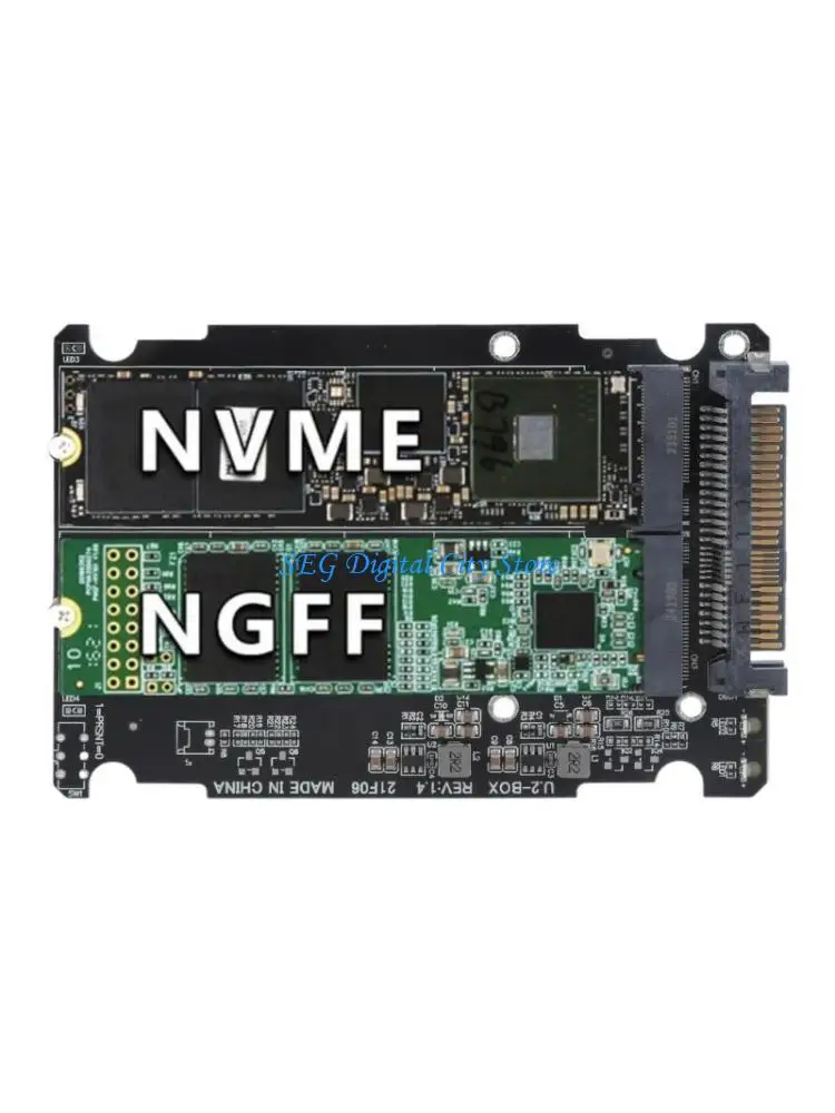 

U75B M.2 NGFFB/NVME M to U2Adapter for SSDs Compatible for Multiple Lengths Including 2230mm 2242mm 2260mm 2280mm