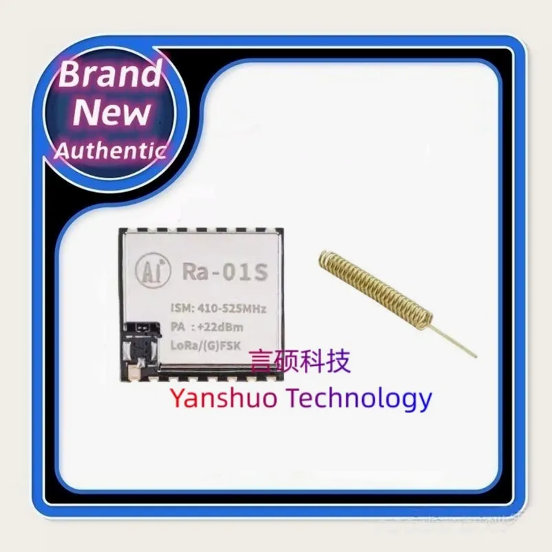 Ra-01S  100% original, SX1268 LoRa wireless RF module SPI interface 433MHz half hole board/IPEX antenna