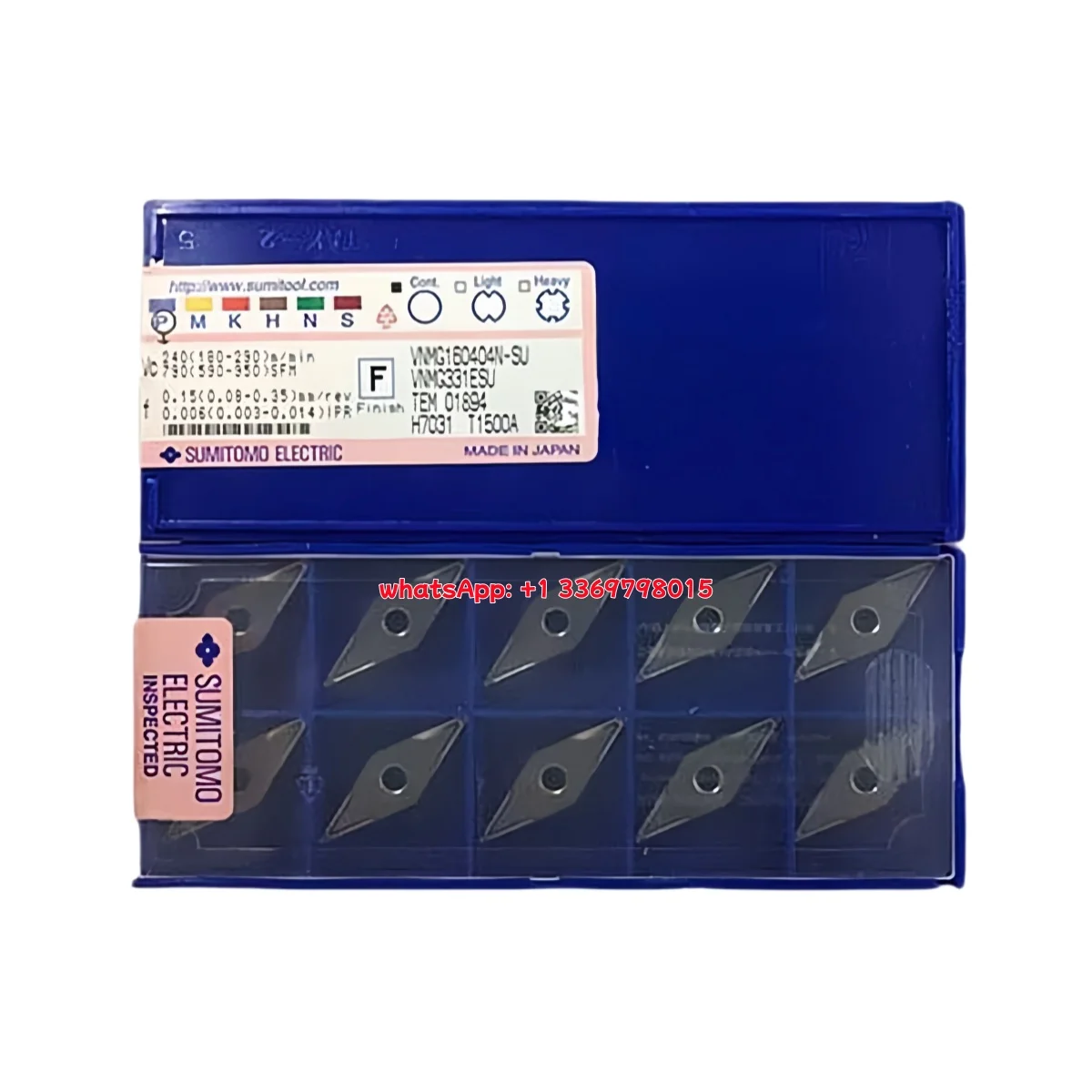 

10pcs 100% Original VNMG VNMG16 VNMG1604 02 04 N-SU LU T1500A T1500Z T2500Z T3000Z Turning Insert