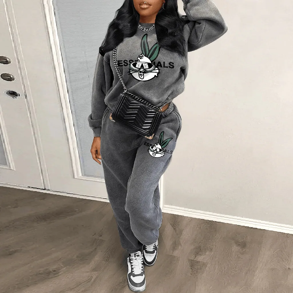 Women Tracksuits Joggers Two Piece Set Elegant 2 Pieces Sets Outfit Sweatsuits 2023 Women Fall Winter Fall Two Piece Pant Sets