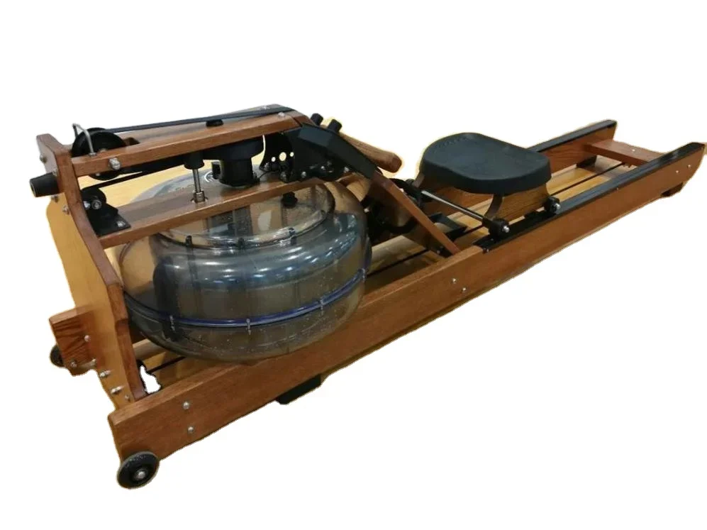 Noiseless Water Resistance Wood Row Machine Commercial Fitness Equipment Water Rowing Machine